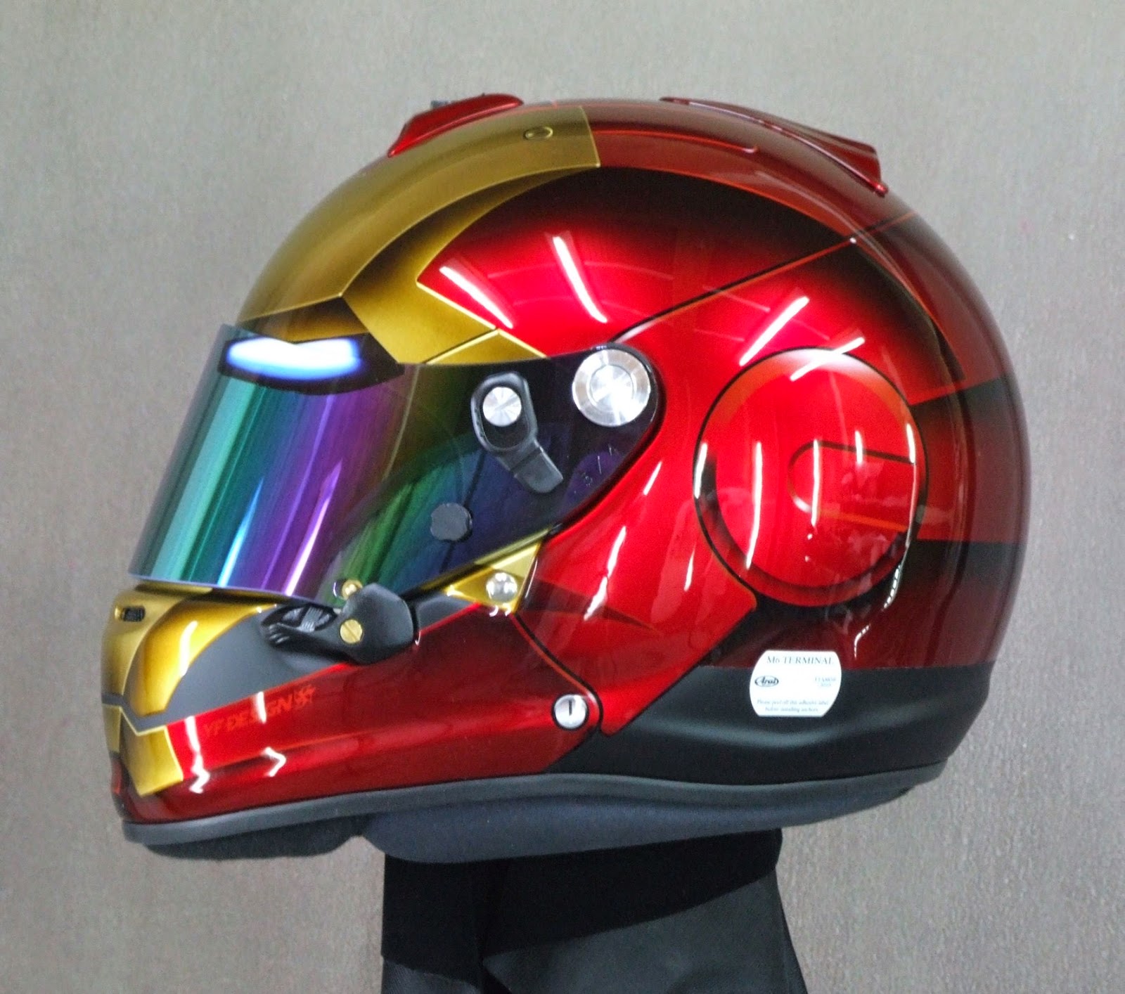Racing Helmets Garage Arai GP6S "Ironman" 2014 by YF Design