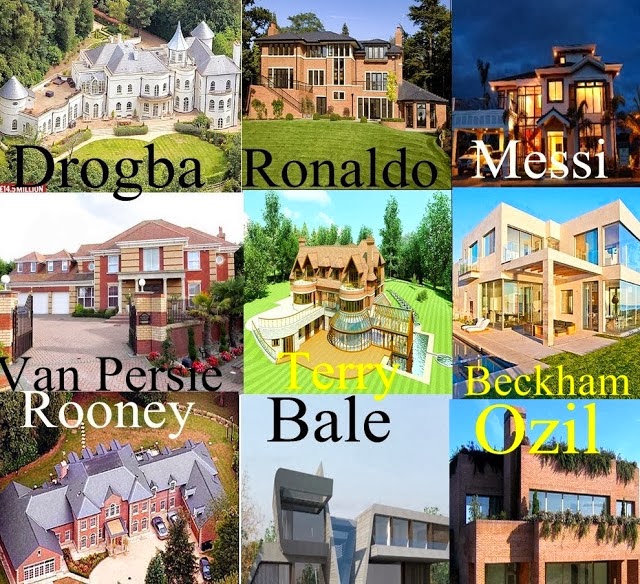 soccer players houses