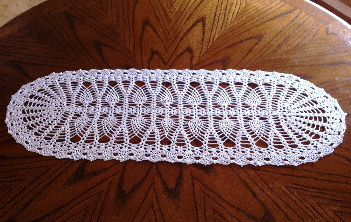 free filet crochet table runners patterns