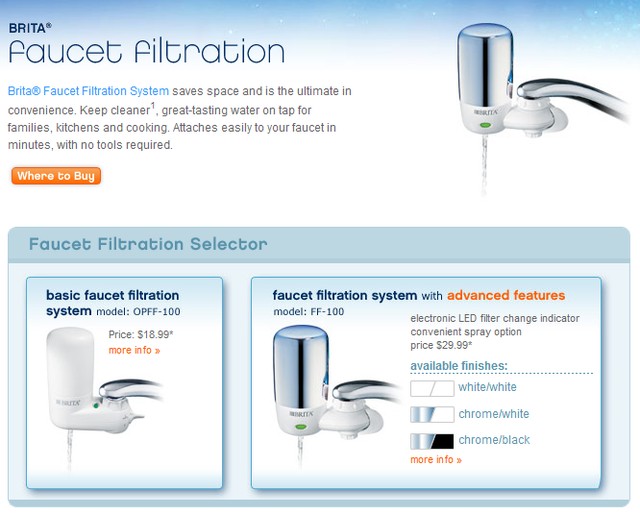 Brita Faucet Filtration Systems