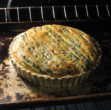 asparagus and spinach quiche