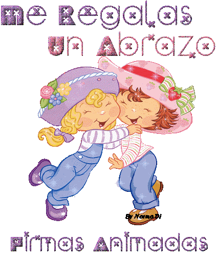 Gif abrazos con movimiento y glitter - Imagui