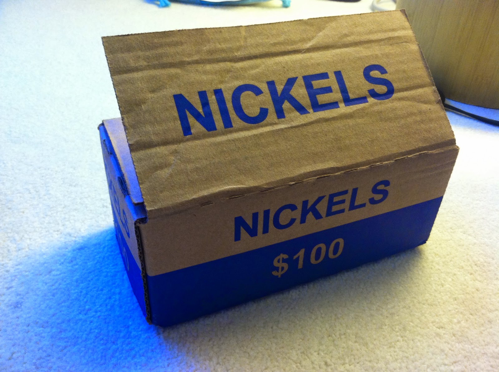 Collector's Corner Treasures inside the Box Of Pennies and Box of Nickels