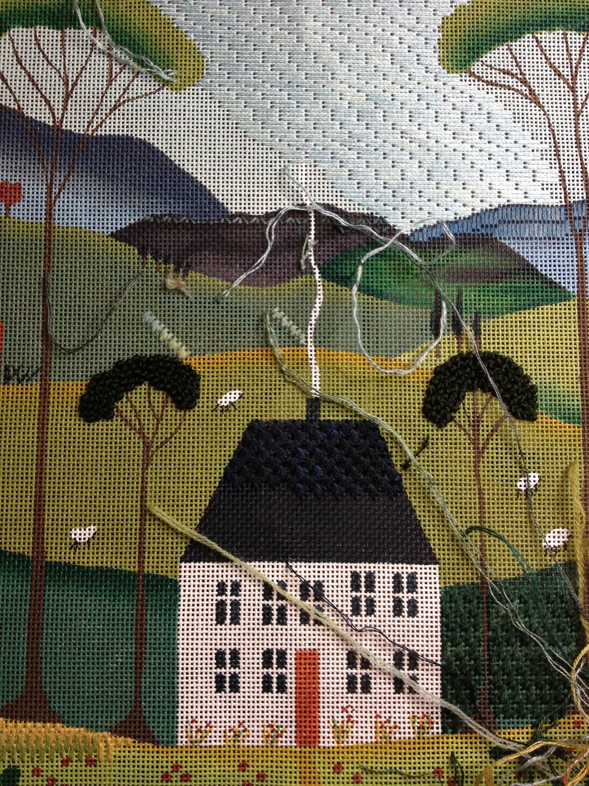 steph's stitching Jumping around again