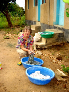 Debra Washing With a Very Small Carbon Footprint