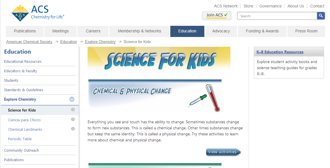 Learning Never Stops: 50 websites that help make learning science fun