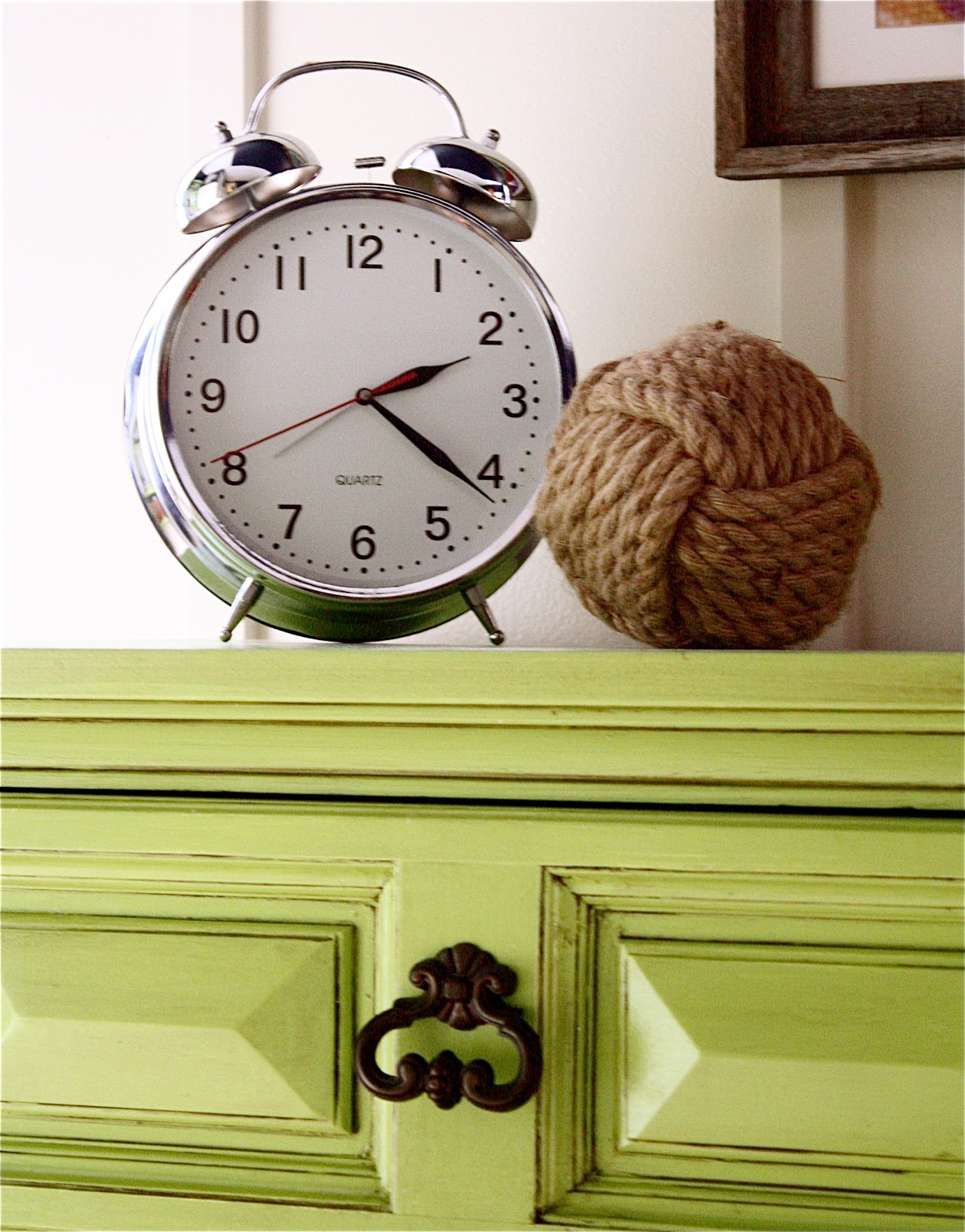 The Yellow Cape Cod Lime Green Dresser Makeover Tutorial