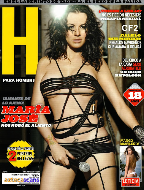 Fotos de María José Revista H para hombres Abril 2014