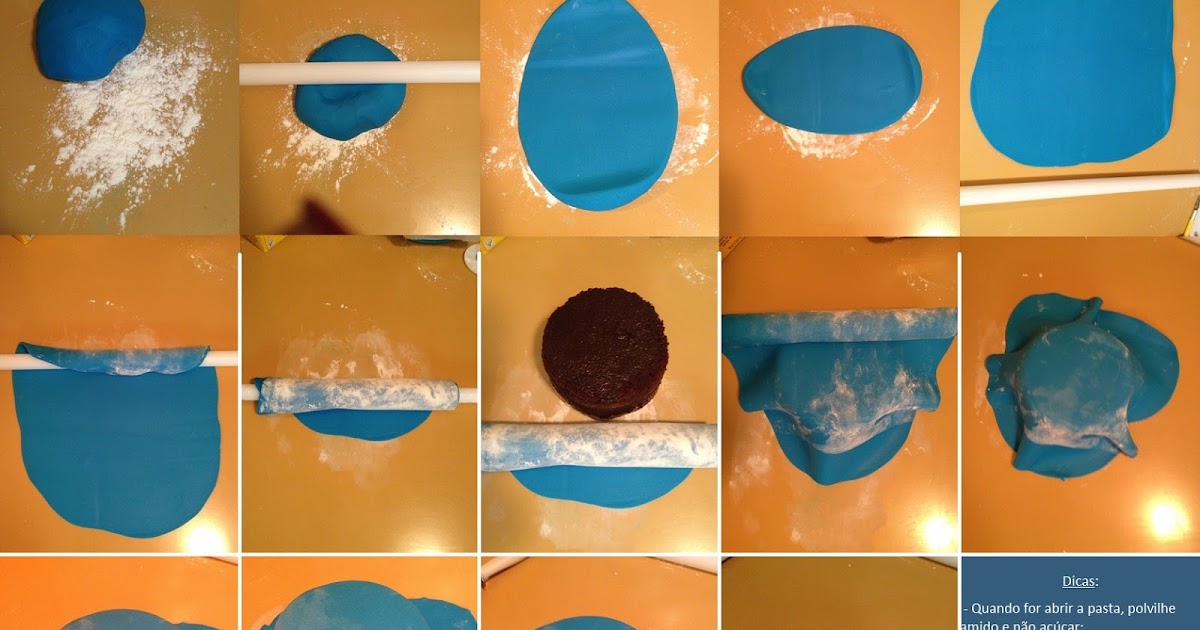 Para quem gosta de bolo Passo a Passo como abrir a pasta americana