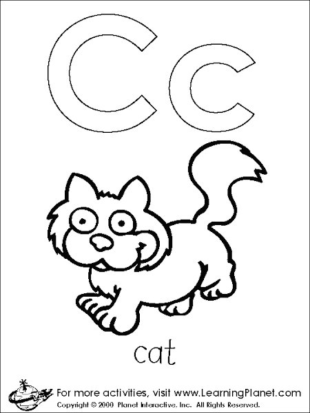 Printable Letter C Coloring Page