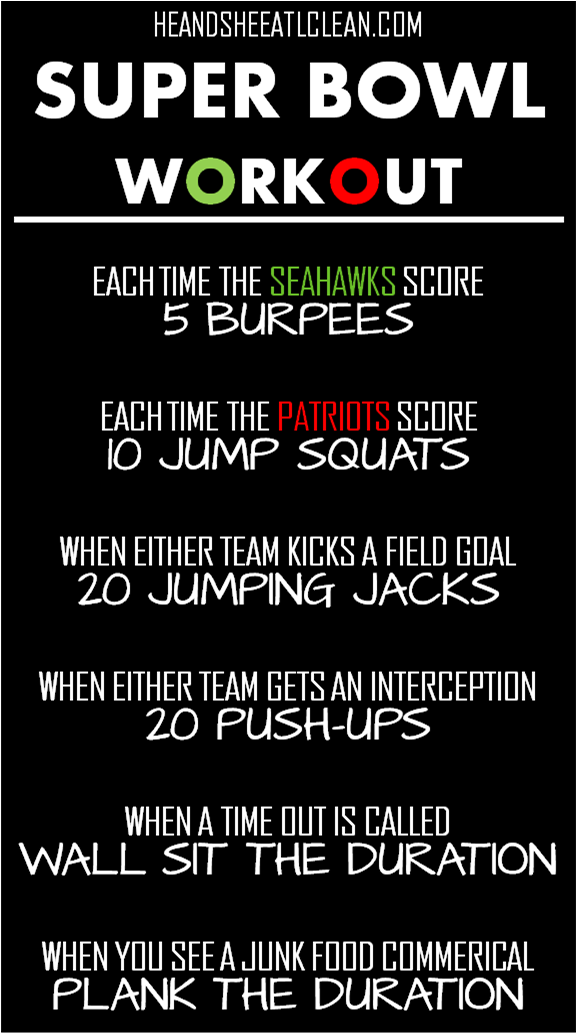 Football Fun Super Bowl Workout! He and She Eat Clean