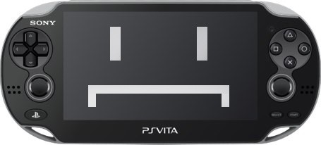 Unhappy face of Playstation vita