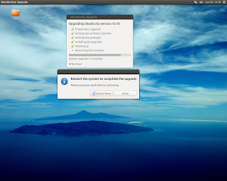 DriveMeca actualizando Ubuntu 13.04 a la versión 13.10