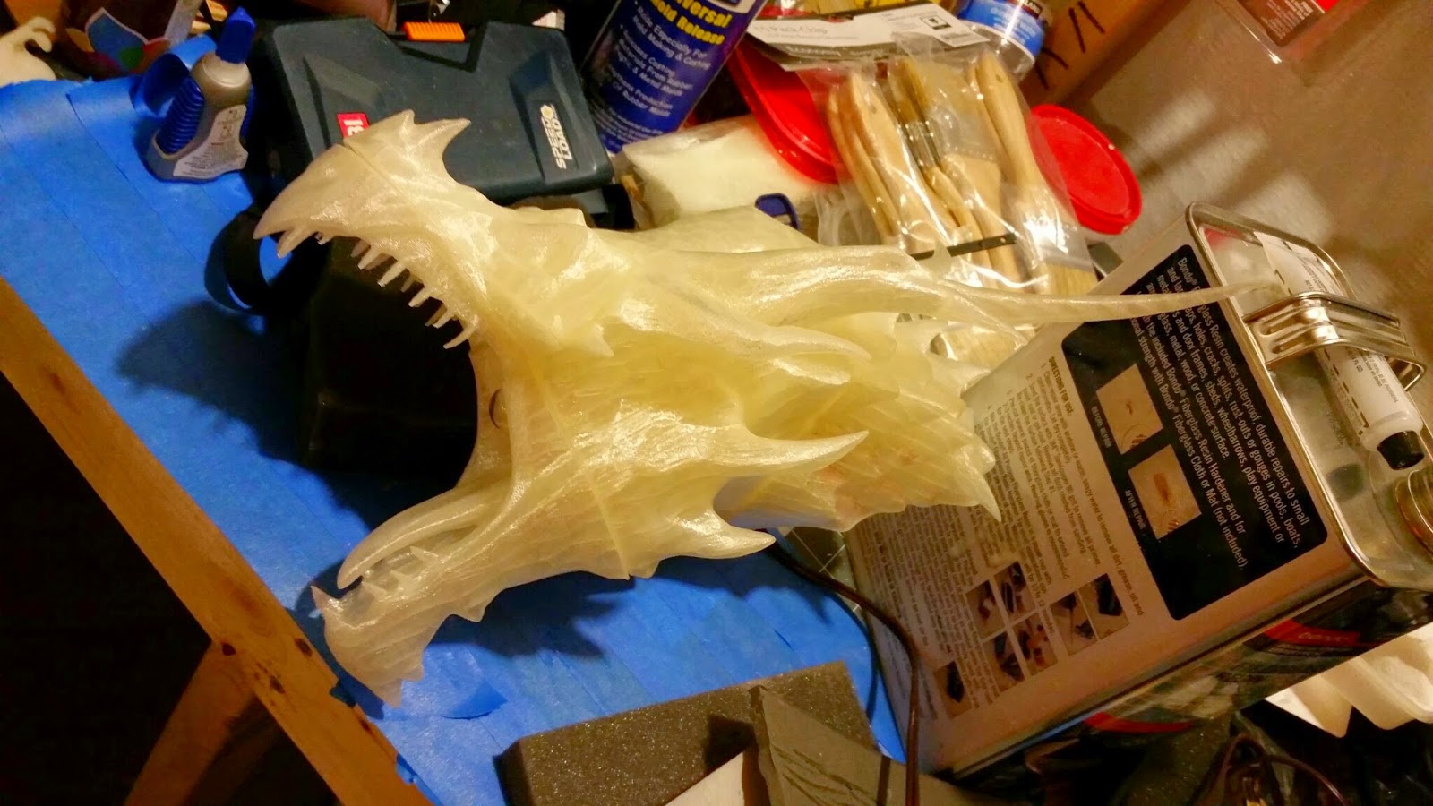 Parts and Krafts : Skyrim Alduin Dragon Lamp/Sconce... thing