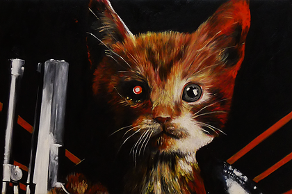 13-The-Terminator-Splendid-Beast-Your-Animal-Friend-on-an-Oil-Painting-www-designstack-co
