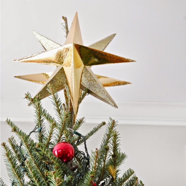 Easy DIY Moravian StarInspired Christmas Tree Topper