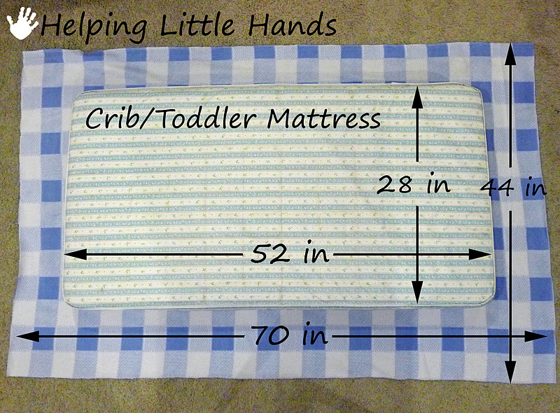 Pieces by Polly Tutorial Fleece Fitted Toddler (or Crib) Bed Sheet