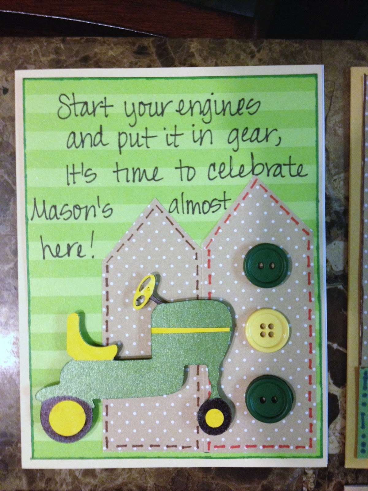 LMCreations-She Cave: John Deere Baby Shower invitations