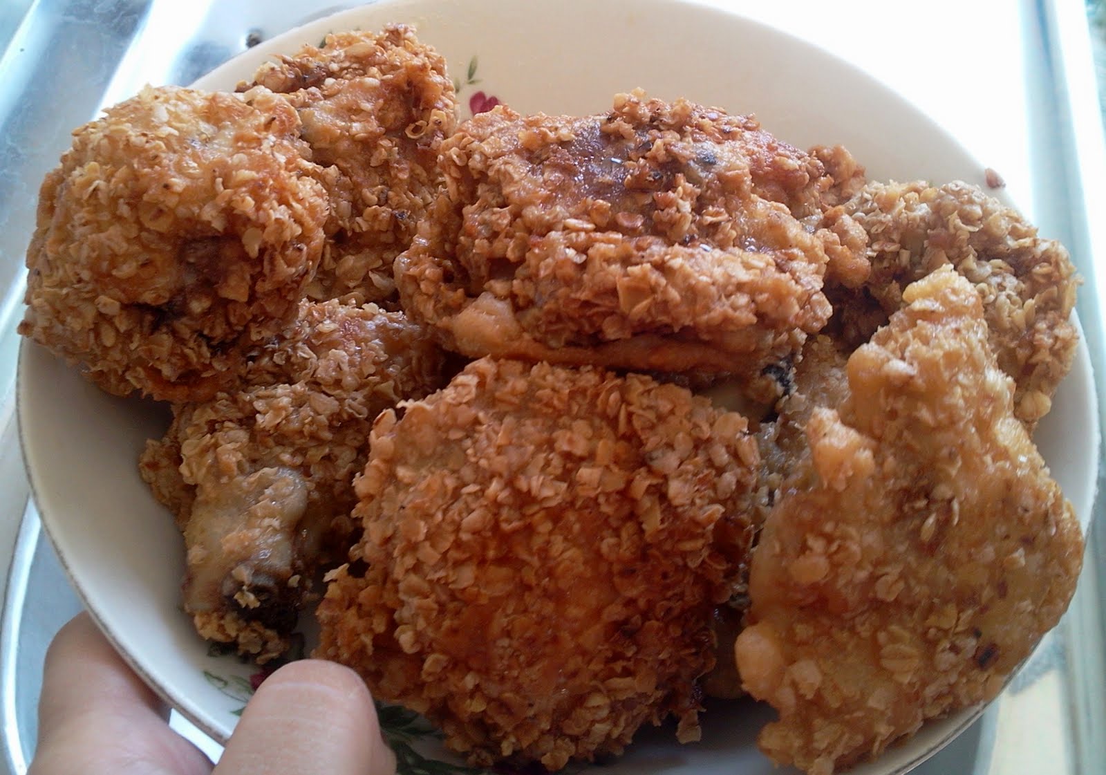 Home Made Oat fried Chicken recipe
