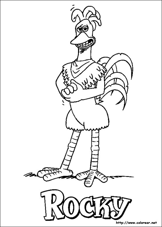 LAMINAS PARA COLOREAR - COLORING PAGES: Pollitos en Fuga-Chickenrun