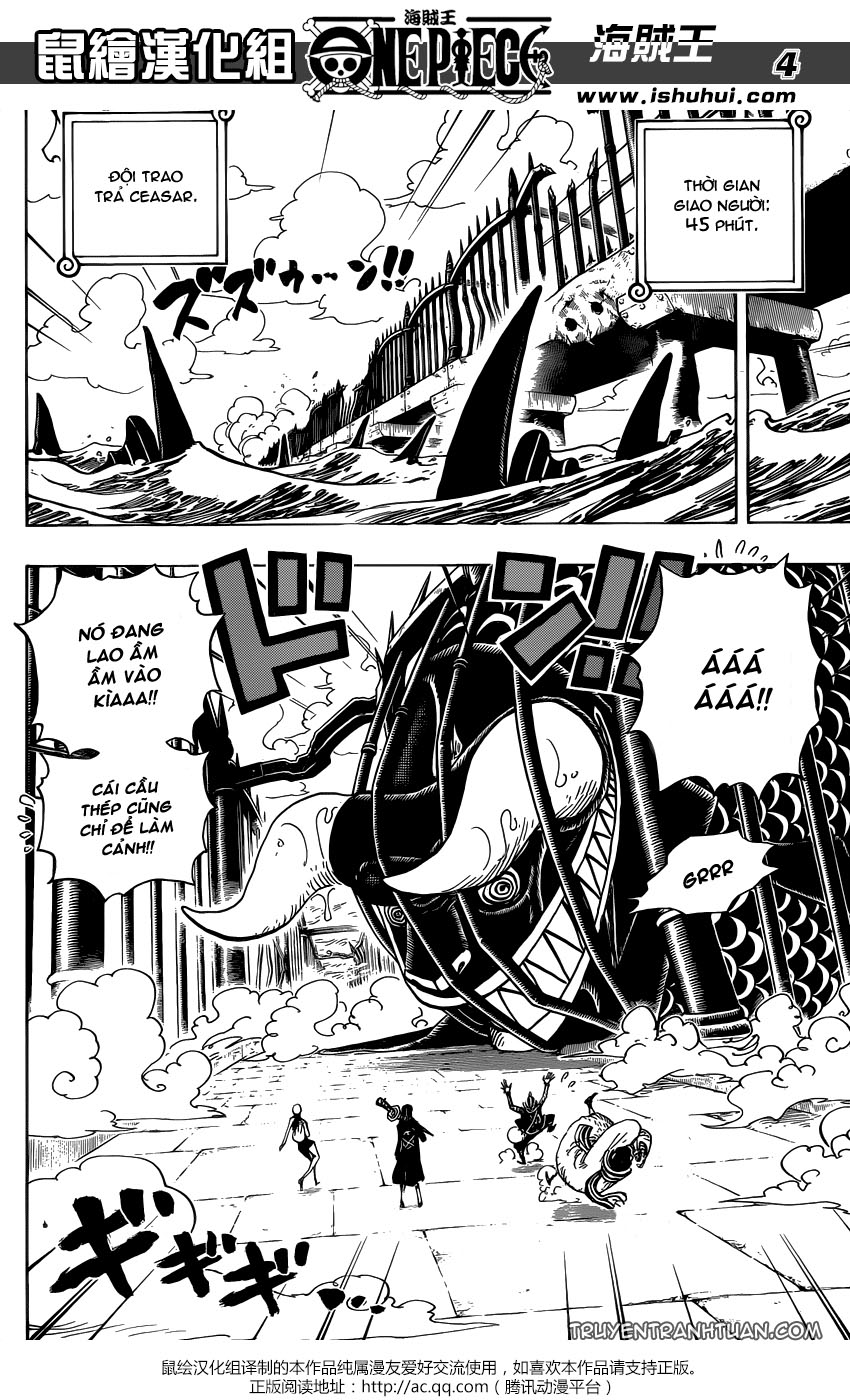 One Piece chap 710 truyen tranh one piece 004, One Piece chap 710 NarutoSub