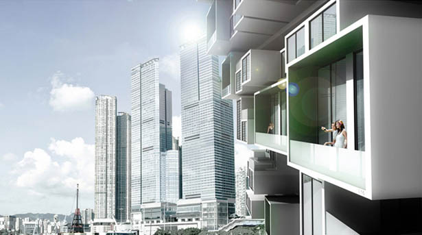 Ý tưởng khu trung cư Unit Fusion tại Hồng Kông