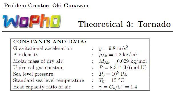 Astro Fisika Soal Soal Tingkat Dewa Dalam World Physics Olympiad