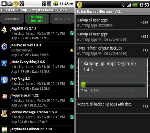 Titanium backup 5 App Pilihan Untuk Mem Backup Android Ponsel Anda