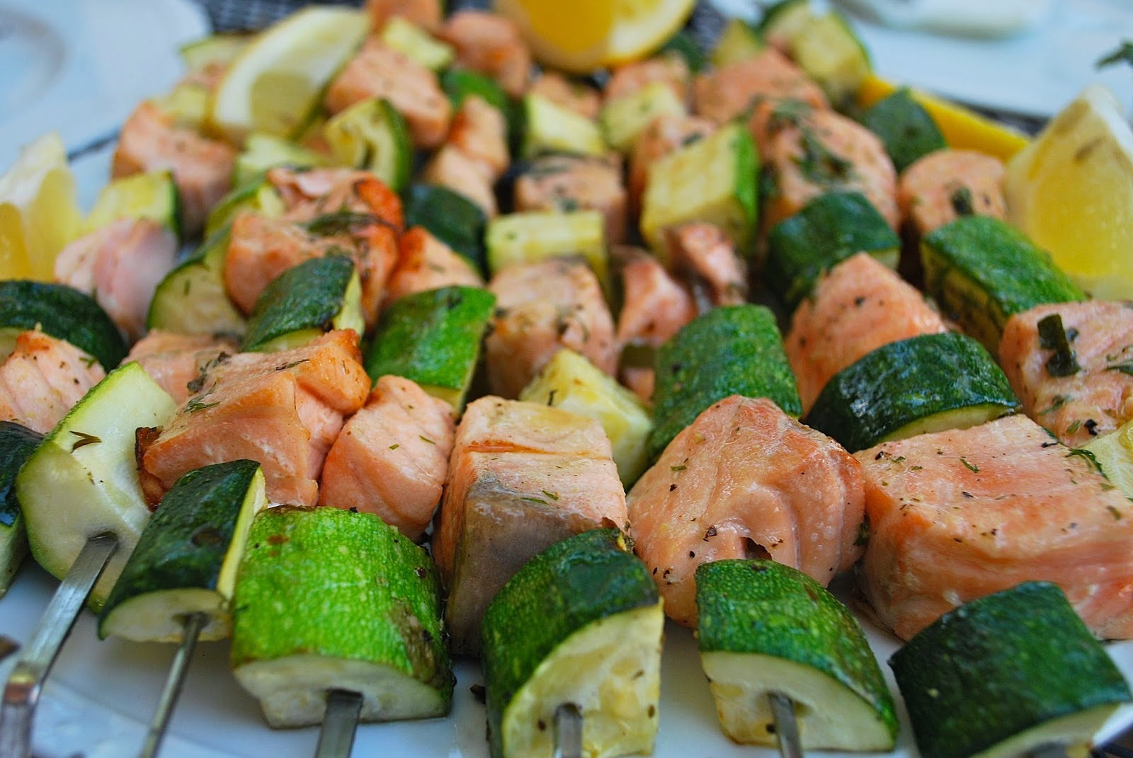 Grilled Salmon Kebabs Bevy Richmond