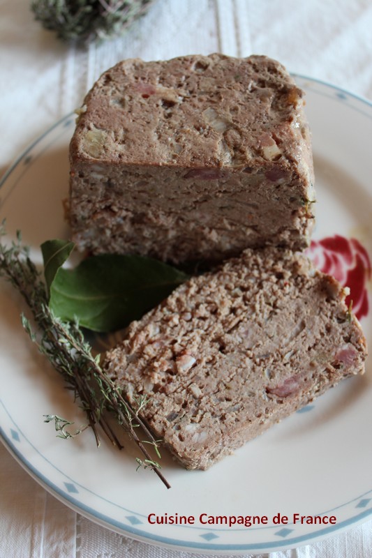 Cuisine et Campagne de France TERRINE DE CAMPAGNE