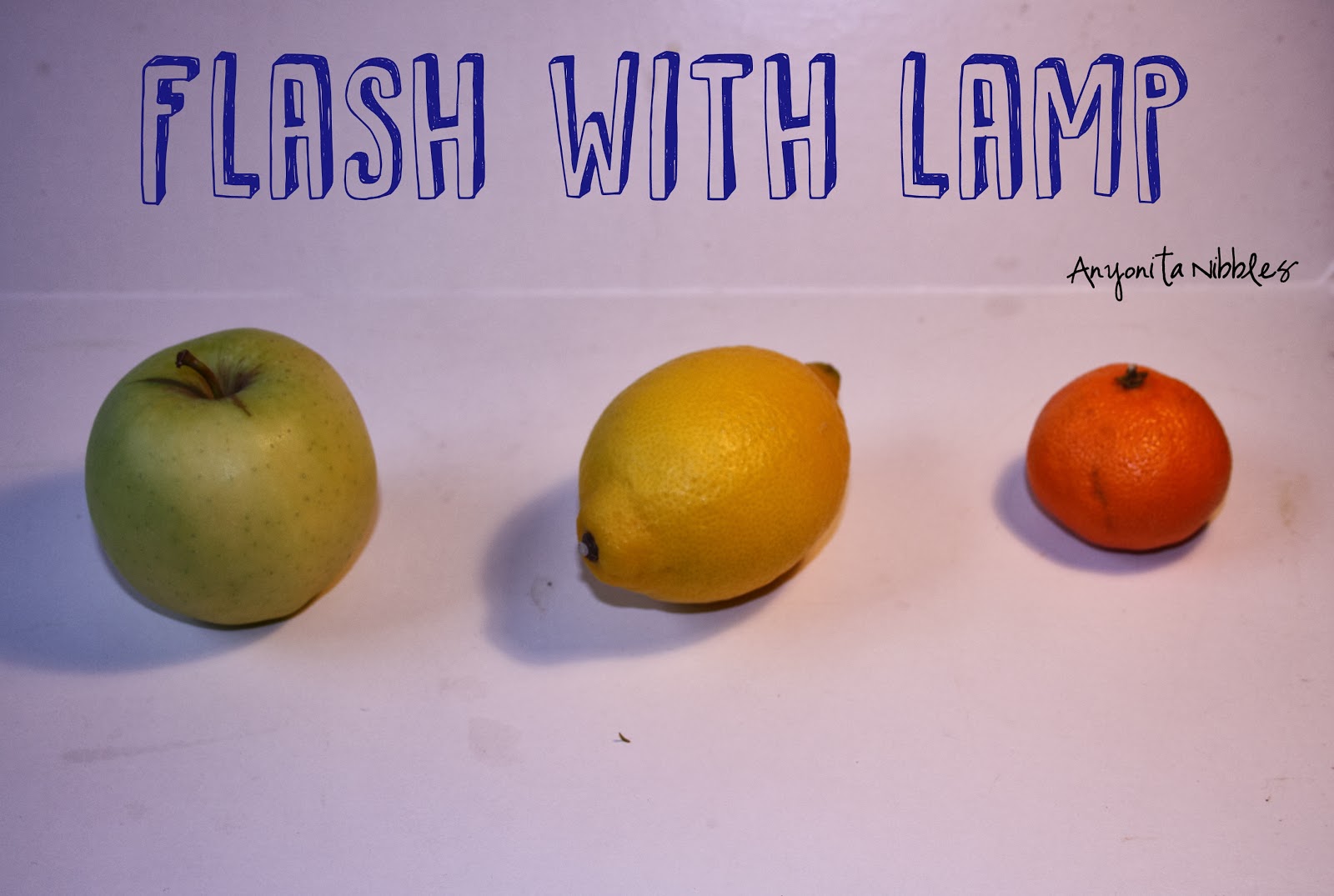 Avoid using the flash with food photography