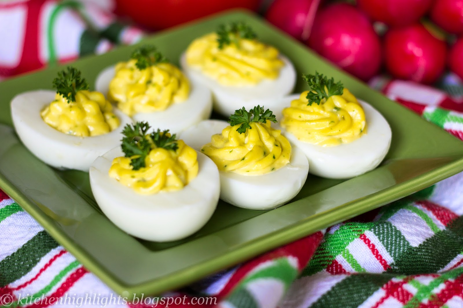 Deviled eggs - A tasty appetizer Deviled eggs are a classic and traditional favorite in both American and European cultures.