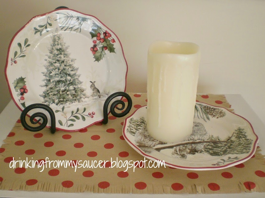Drinking From My Saucer :; DIY - A Wrapping Paper Placemat/Runner