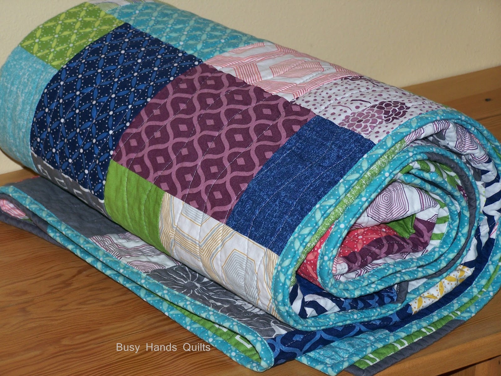 Busy Hands Quilts Simply Happy Lap Quilt {Finished!}