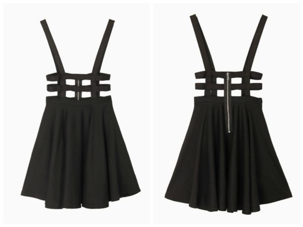 WIN HIGH WAISTED SKIRT AND CROPPED BUSTIER