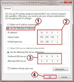 How to change IP address 