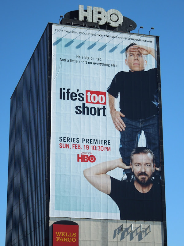 Life's Too Short HBO billboard