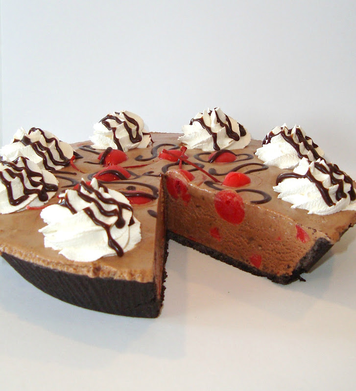 Cherry Chocolate Ice Cream Pie {Cadbury Chocolate Ice Cream} Dip it