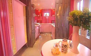 Pink Cabinets for Kitchen