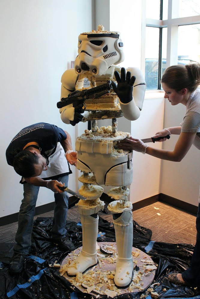 Stormtrooper Cake made by Amanda Oakleaf Cakes Boston Wedding Cakes Stormtrooper Cake made by Amanda Oakleaf Cakes Boston Wedding Cakes