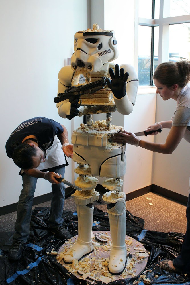 Stormtrooper Cake made by Amanda Oakleaf Cakes Boston Wedding Cakes 