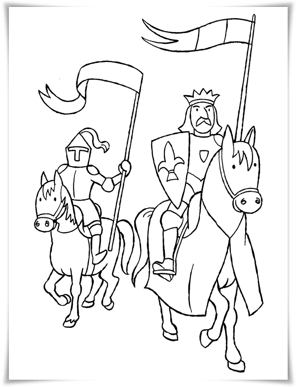 Ritter Malvorlagen Für Kinder Kostenlos - Malbuch - Kostenlose Malvorlagen Ritter