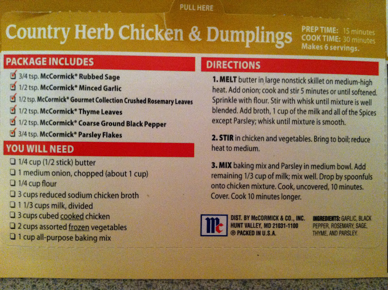 Deep in the Heart of Tejas Chicken and Dumplings in a Jiffy ;)