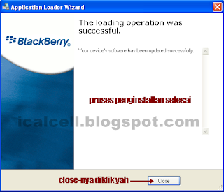 Proses Install OS Blackberry Sudah Selesai