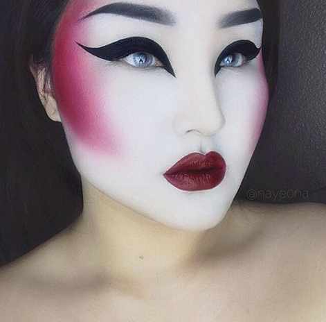 halloween makeup ideas geisha