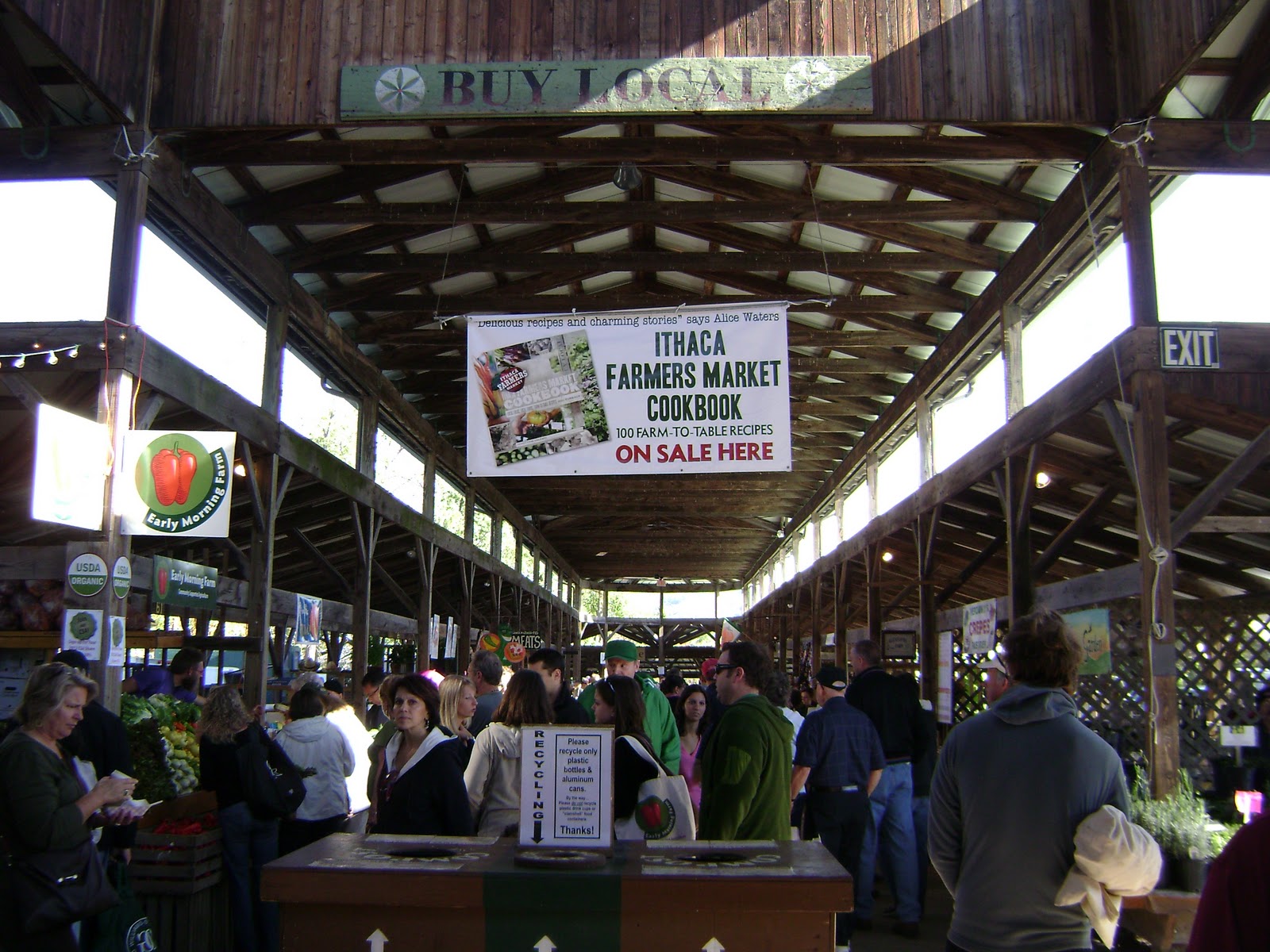 Ramblin' with AM The Ithaca, NY Farmers Market Buying Local and