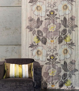 Fabric Drapery Curtains Charcoal Interiors Brisbane