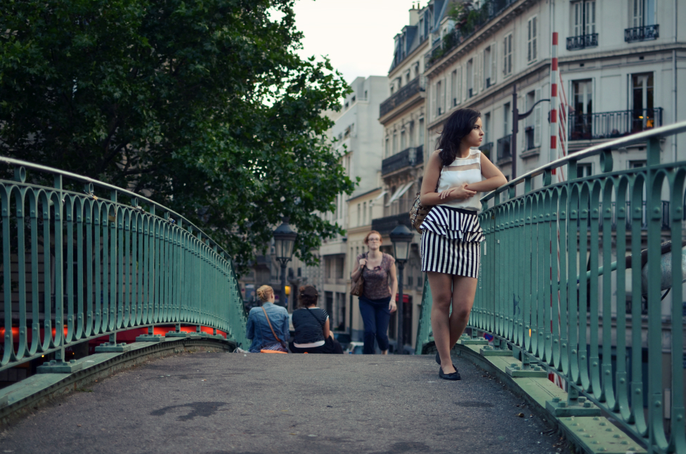 the serial shopper at canal saint martin in paris