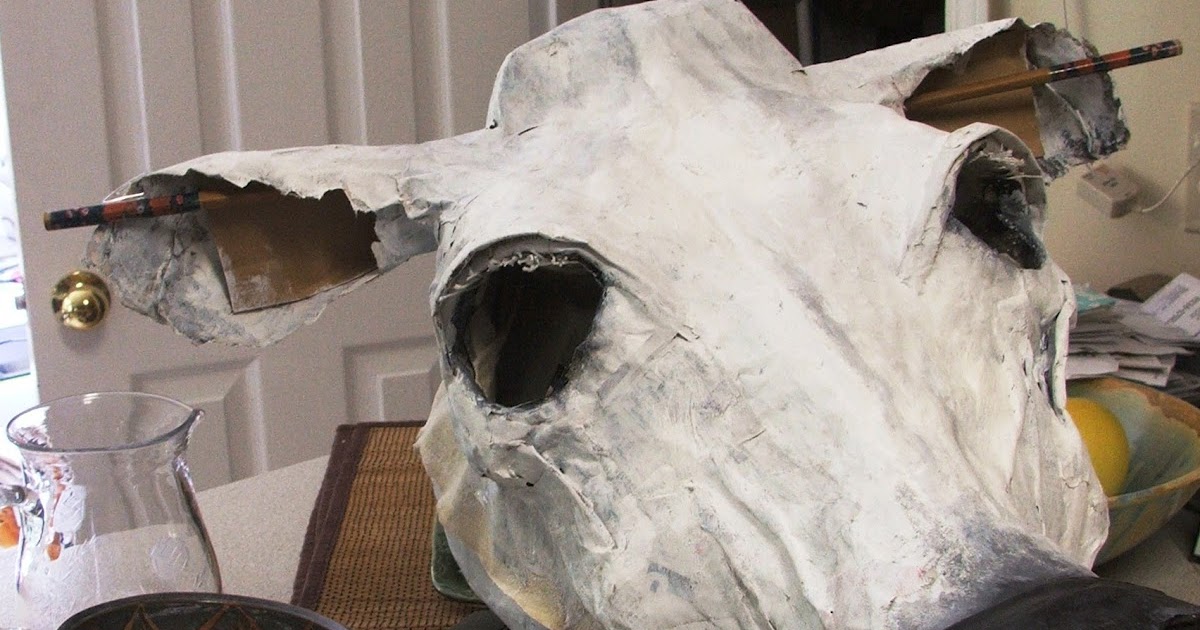 Susan Kennedy Art Paper Mache Cow Head