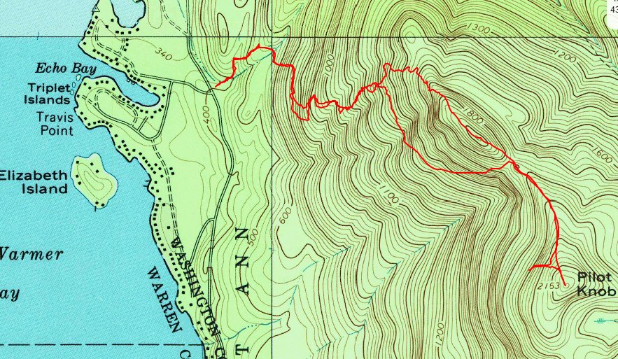 Off on Adventure Pilot Knob Mountain Lake Wild Forest 12/19/15